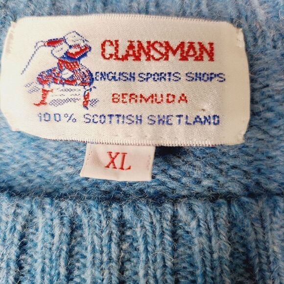 Scottish Shetland Wool Sweater - Picture 2 of 16